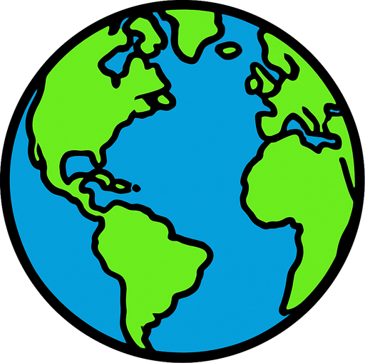 Earth.
In-Game asset.  2d.  High contrast.  No shadows