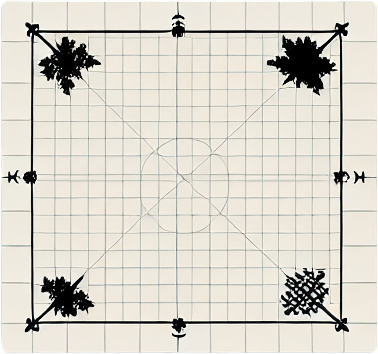 a clearing in the forest.
Single Game Texture.  In-Game asset.  2d.  Blank background.  High contrast.  No shadows