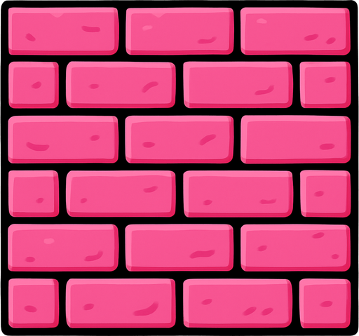 warna pink dinding
In-Game asset.  2d.  High contrast.  No shadows
