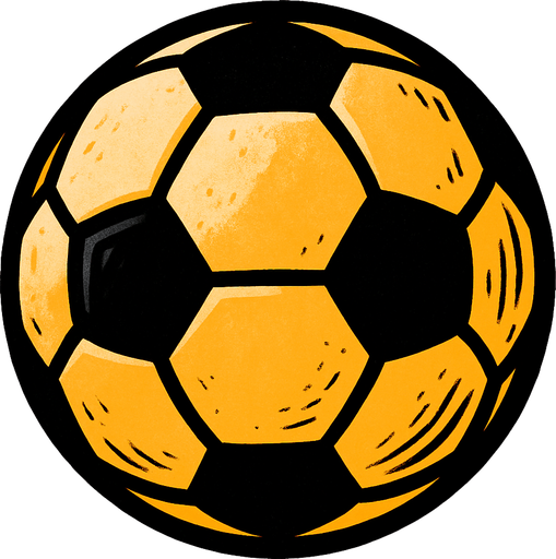 Futbol topu.
In-Game asset.  2d.  High contrast.  No shadows