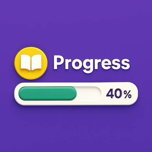 Create progress fill image for this learning app.
In-Game asset.  2d.  High contrast.  No shadows. #3d #stylish #realistic #based on study