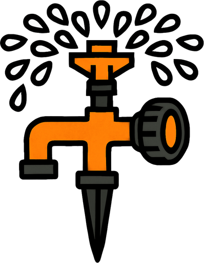 sprinkler.
In-Game asset.  2d.  High contrast.  No shadows