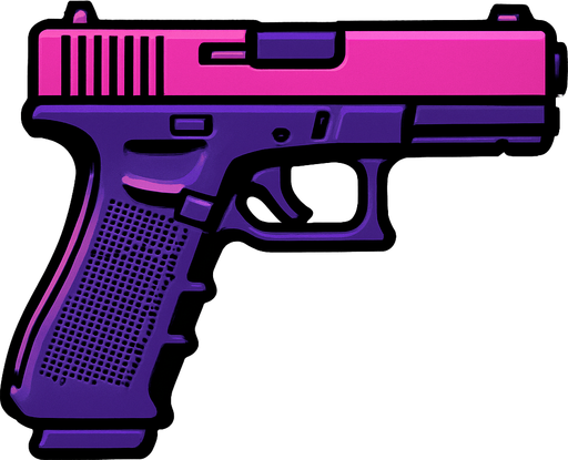 glock 18.
In-Game asset.  2d.  High contrast.  No shadows
