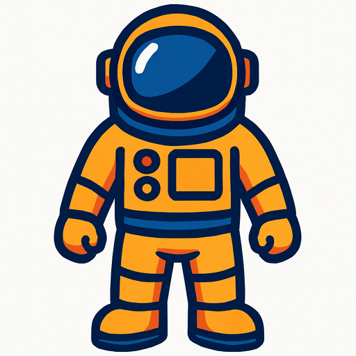 Make me a astronout.
In-Game asset.  High contrast.  No shadows