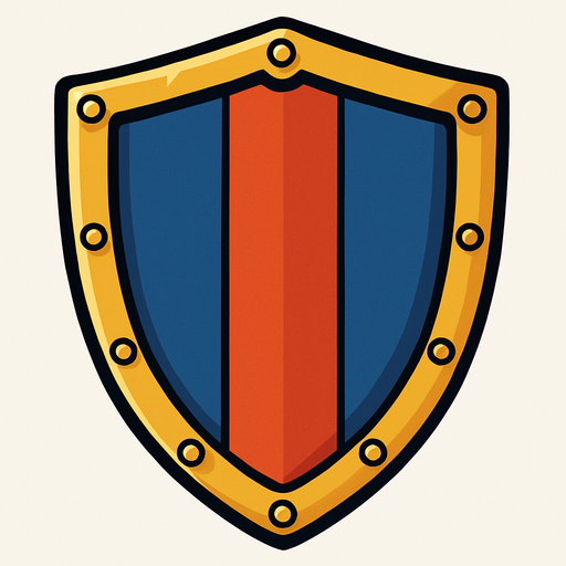 shield.
In-Game asset.  2d.  High contrast.  No shadows