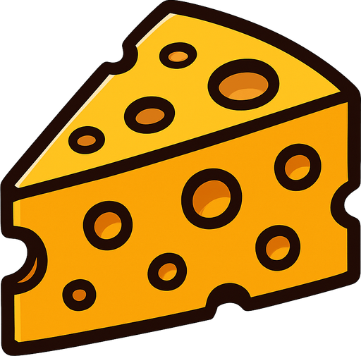 Cheese.
In-Game asset.  2d.  High contrast.  No shadows