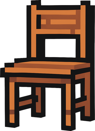 chair.
In-Game asset.  2d.  High contrast.  No shadows. pixel art