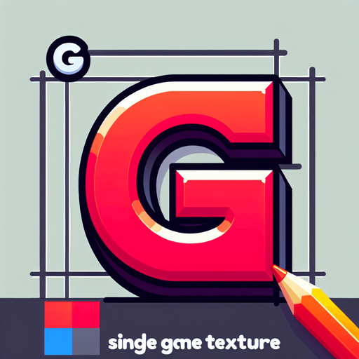 Produce an image that says G. This G will be big..
Single Game Texture.  In-Game asset.  2d.  Blank background.  High contrast.  No shadows