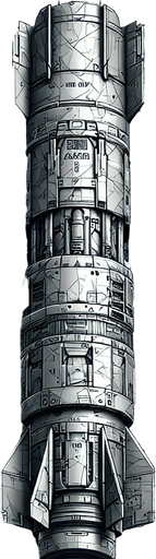 an ATGM.
Single Game Texture. In-Game asset. 2d. Blank background. High contrast. No shadows.