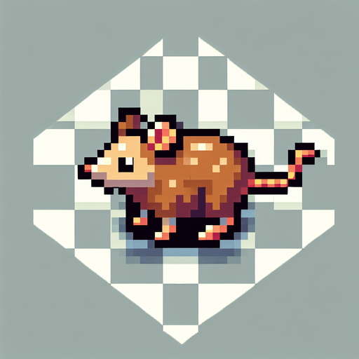 top down view, rat game sprite
no background