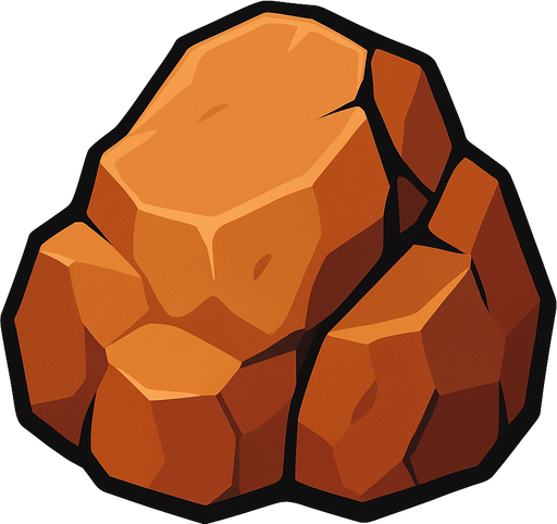 Rock.
In-Game asset.  2d.  High contrast.  No shadows