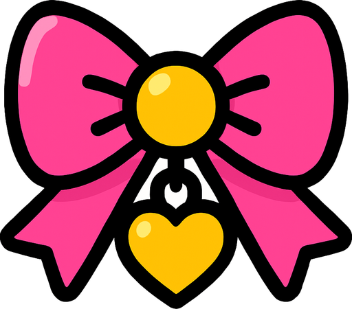 cute design accessory top view..
In-Game asset.  2d.  High contrast.  No shadows