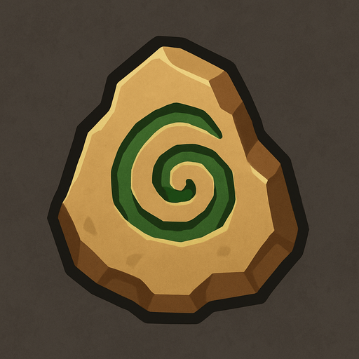 Pierre élémentaire ombre.
In-Game asset.  2d.  High contrast.  No shadows