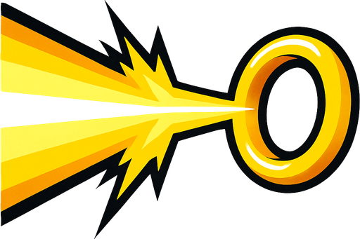 beam to sonic's ring.
In-Game asset.  High contrast.  No shadows