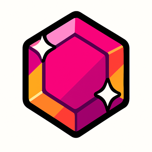 Gema.
In-Game asset.  2d.  High contrast.  No shadows