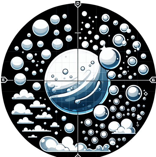 White water bubble.
Single Game Texture. In-Game asset. 2d. Blank background. High contrast. No shadows.