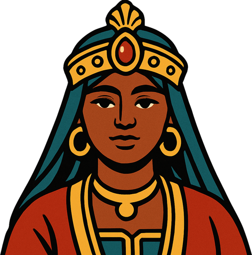 Kapalı saçlı orta ağırlıkta bir kız bir sultan çok güzel.
In-Game asset.  2d.  High contrast.  No shadows