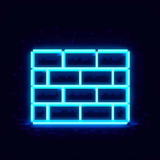Make pixelart neon wall obstacle.
In-Game asset.  2d.  High contrast.  No shadows