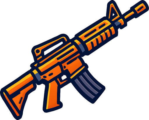 Fusil.
In-Game asset.  2d.  High contrast.  No shadows