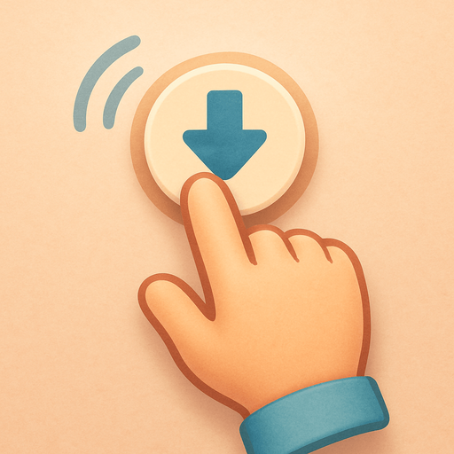 A tutorial hand showing a tap action. Cute soft graphics. soft ambient light. semi-matte to satin surfaces. naturalistic with slight saturation boost colors. Tone is premium, friendly, clean with lifestyle or service-oriented appeal.
In-Game asset.  2d.  High contrast.  No shadows. top down. View from above.
