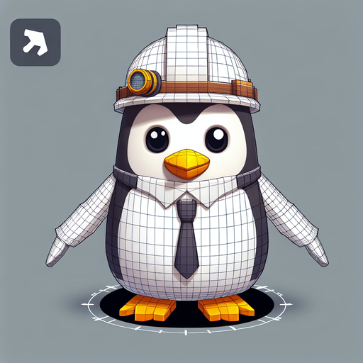 a penguin engineer
Single Game Texture. In-Game asset. 2d. Blank background. High contrast. No shadows.