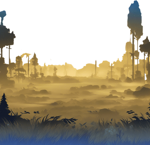 Same image but in a non-blurry, crisp game background illustration style.