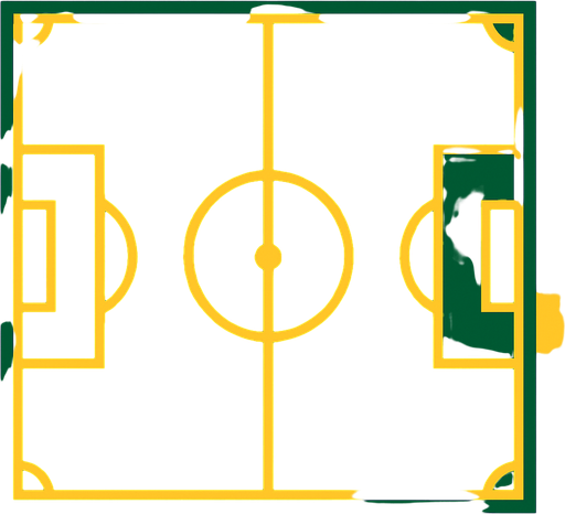 Futbol sahası.
In-Game asset.  2d.  High contrast.  No shadows