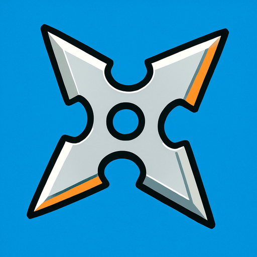 Survivor.io style 2D shuriken made by HABBY PTE. LTD..
In-Game asset.  2d.  High contrast.  No shadows