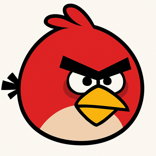 Kuşu Angry Birds oyunundaki Red olarak değiştir.
In-Game asset.  2d.  High contrast.  No shadows