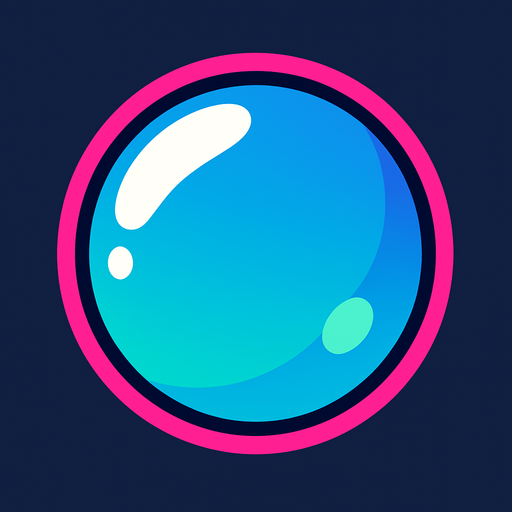 burbuja.
In-Game asset.  2d.  High contrast.  No shadows