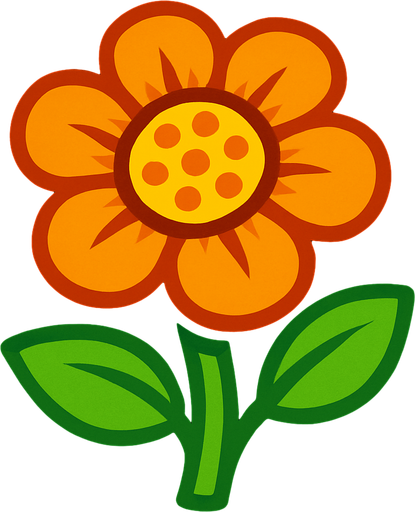 Flower.
In-Game asset.  2d.  High contrast.  No shadows