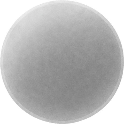 half transparent white and complately round thing.
In-Game asset.  2d.  High contrast.  No shadows