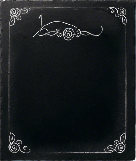Text "NOVICE BLEND" in chalk