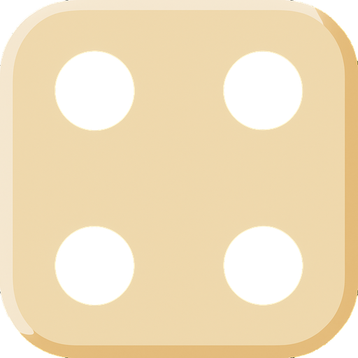 Zar 4 olsun. Deliklerinin içi dolu siyah olsun.