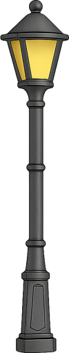 güzel bir sokak direği
. No background. Transparent background. Blank background. No shadows. 2d. In-Game asset. flat