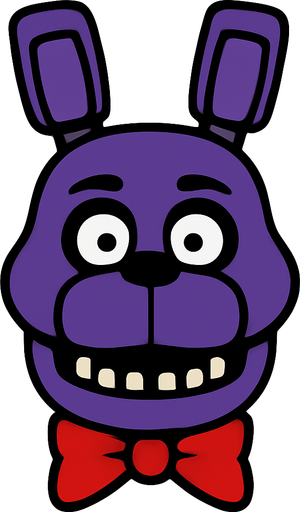 Bonnie head.
In-Game asset.  2d.  High contrast.  No shadows