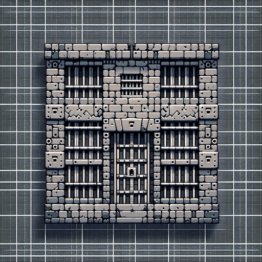 make a prison
Single Game Texture. In-Game asset. 2d. Blank background. High contrast. No shadows.