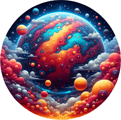 planet.
Single Game Texture. In-Game asset. 2d. Blank background. High contrast. No shadows. transparent background