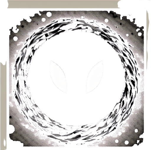 black hole with evil face. anime style.
Single Game Texture.  In-Game asset.  2d.  Blank background.  High contrast.  No shadows