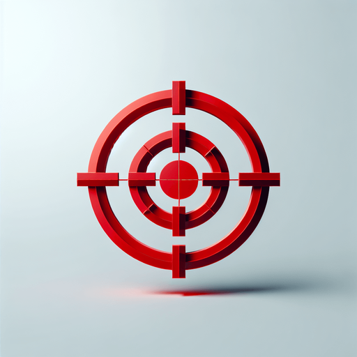 red gaming reticle. Minimal.
Single Game Texture.  In-Game asset.  2d.  Blank background.  High contrast.  No shadows