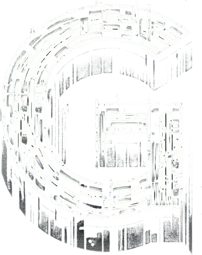 Produce an image that says G. This G will be big..
Single Game Texture.  In-Game asset.  2d.  Blank background.  High contrast.  No shadows