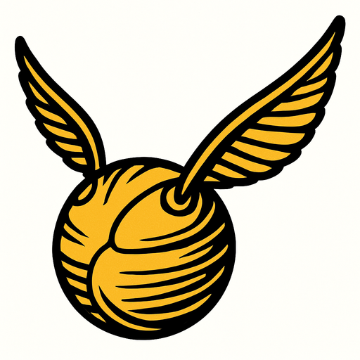 golden snitch.
In-Game asset.  2d.  High contrast.  No shadows