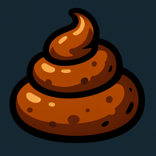 Poop.
In-Game asset.  High contrast.  No shadows