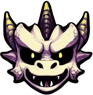 The dragon has much bigger yellow pupils