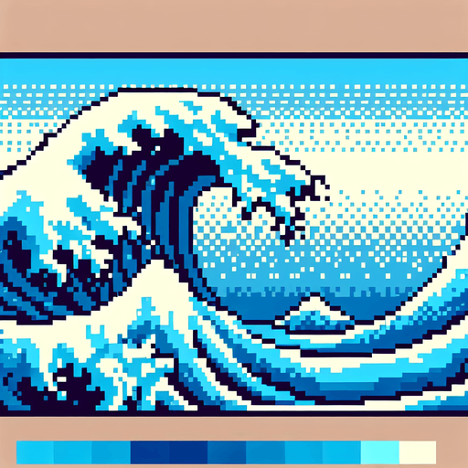 water waves, 8bit.
Single Game Texture.  In-Game asset.  2d.  Blank background.  High contrast.  No shadows