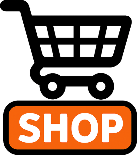 Shop button yap ama market sepeti şeklinde olsun.
In-Game asset.  2d.  High contrast.  No shadows