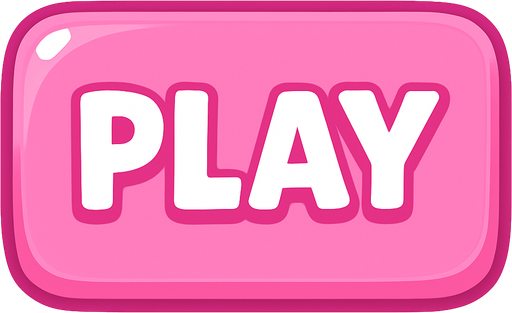 Make the button background pink, like marshmallows, bright as if sunlight is hitting it.
In-Game asset.  2d.  High contrast.  No shadows