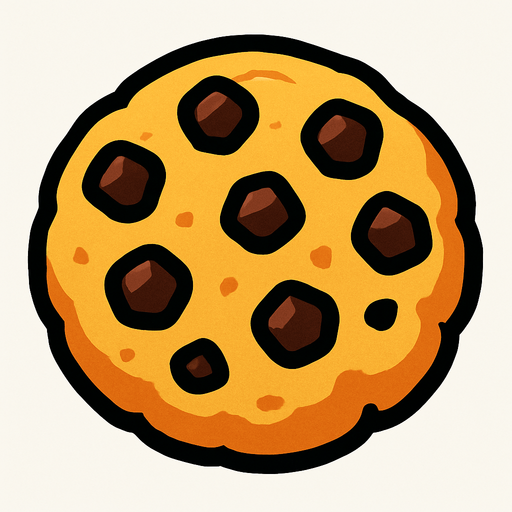 cookie.
In-Game asset.  2d.  High contrast.  No shadows