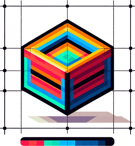 Geometry dash square.
Single Game Texture.  In-Game asset.  2d.  Blank background.  High contrast.  No shadows