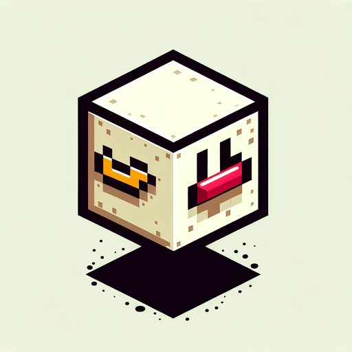 MG FlappyCube.
Single Game Texture.  In-Game asset.  2d.  Blank background.  High contrast.  No shadows